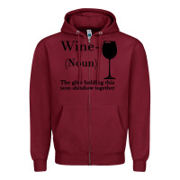 Burgundy Wine The glue holding this 2020 shitshow together Zipper Hoodie - Bettercallsaul