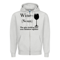 Dove Grey Wine The glue holding this 2020 shitshow together Zipper Hoodie - Bettercallsaul