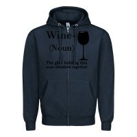Navy Wine The glue holding this 2020 shitshow together Zipper Hoodie - Bettercallsaul