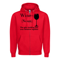 Red Wine The glue holding this 2020 shitshow together Zipper Hoodie - Bettercallsaul