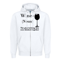 White Wine The glue holding this 2020 shitshow together Zipper Hoodie - Bettercallsaul