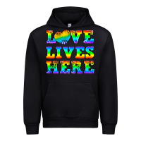 Black Western Love Lives Here Urban Hoodie - BundleAndBundleShop