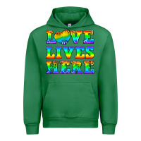 Emerald Western Love Lives Here Urban Hoodie - BundleAndBundleShop