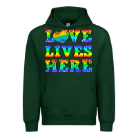 Forest Green Western Love Lives Here Urban Hoodie - BundleAndBundleShop
