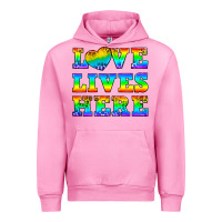 Fuchsia Pink Western Love Lives Here Urban Hoodie - BundleAndBundleShop