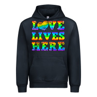 Navy Western Love Lives Here Urban Hoodie - BundleAndBundleShop