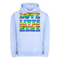 Pigment Grape Ice Western Love Lives Here Urban Hoodie - BundleAndBundleShop