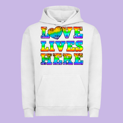 Western Love Lives Here Urban Hoodie Designed By Bundleandbundleshop