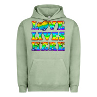 Pigment Oil Green Western Love Lives Here Urban Hoodie - BundleAndBundleShop