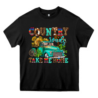 Black country roads take me home Heavy Core Tee - AdoDesignShop
