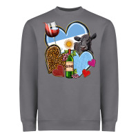 Storm Argentina hearts Heavyweight Sweatshirt - NancyCooperArtShop