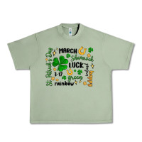 Oil Green st. patricks day doodle Urban Heavy Tee - MaliasSmallBusiness