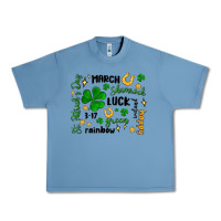 Pebble Blue st. patricks day doodle Urban Heavy Tee - MaliasSmallBusiness