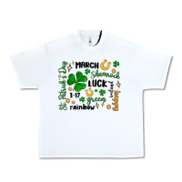 White st. patricks day doodle Urban Heavy Tee - MaliasSmallBusiness
