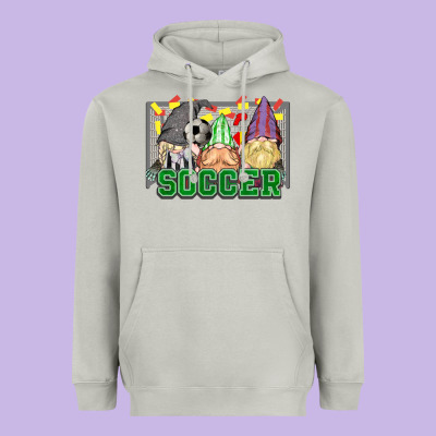 Soccer Gnomies Heavyweight Hoodie Designed By Howdyjamesfarm