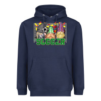 Navy soccer gnomies Heavyweight Hoodie - HowdyJamesFarm