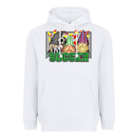 White soccer gnomies Heavyweight Hoodie - HowdyJamesFarm