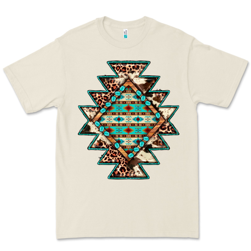 Cowhide Leopard Gemstone Aztec Premium Tee by JahusDesignShop | Teevron
