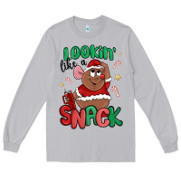 Moon Dust lookin' like a snack christmas character Long Sleeve Tee - MaliasSmallBusiness