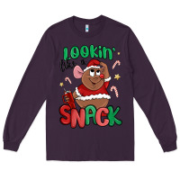 Plum lookin' like a snack christmas character Long Sleeve Tee - MaliasSmallBusiness