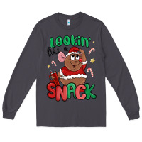 Smoke lookin' like a snack christmas character Long Sleeve Tee - MaliasSmallBusiness