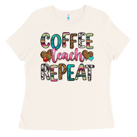 Bone coffee teach repeat Ladies Tee - HRA Design Shop