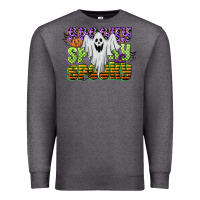 Charcoal Heather spooky spooky spooky Premium Sweatshirt - CowGirlArtShop