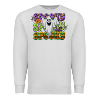 Dove Grey spooky spooky spooky Premium Sweatshirt - CowGirlArtShop