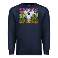 Navy spooky spooky spooky Premium Sweatshirt - CowGirlArtShop