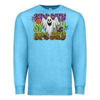 Ocean Blue spooky spooky spooky Premium Sweatshirt - CowGirlArtShop