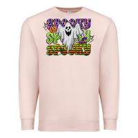 Pale Pink spooky spooky spooky Premium Sweatshirt - CowGirlArtShop