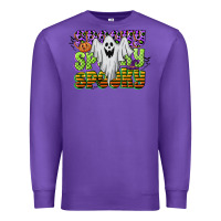 Purple spooky spooky spooky Premium Sweatshirt - CowGirlArtShop