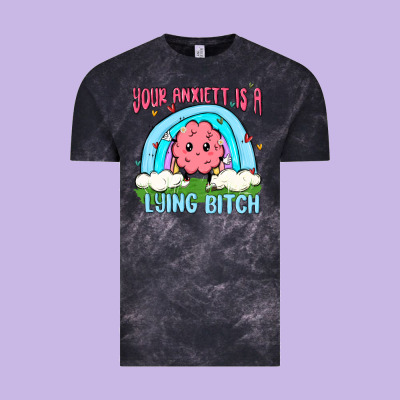 Your Anxıett Is A Lying Bitch Malia Vintage Tee Designed By Maliassmallbusiness