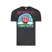 Vintage Black your anxıett is a lying bitch malia Vintage Tee - MaliasSmallBusiness