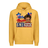 Mustard little mister america black boy Premium Hoodie - CowGirlArtShop