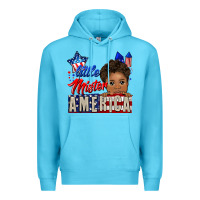 Ocean Blue little mister america black boy Premium Hoodie - CowGirlArtShop