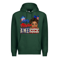 Sports Green little mister america black boy Premium Hoodie - CowGirlArtShop