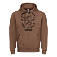 Chestnut Born To Be Free Sea Zipper Hoodie - Bettercallsaul