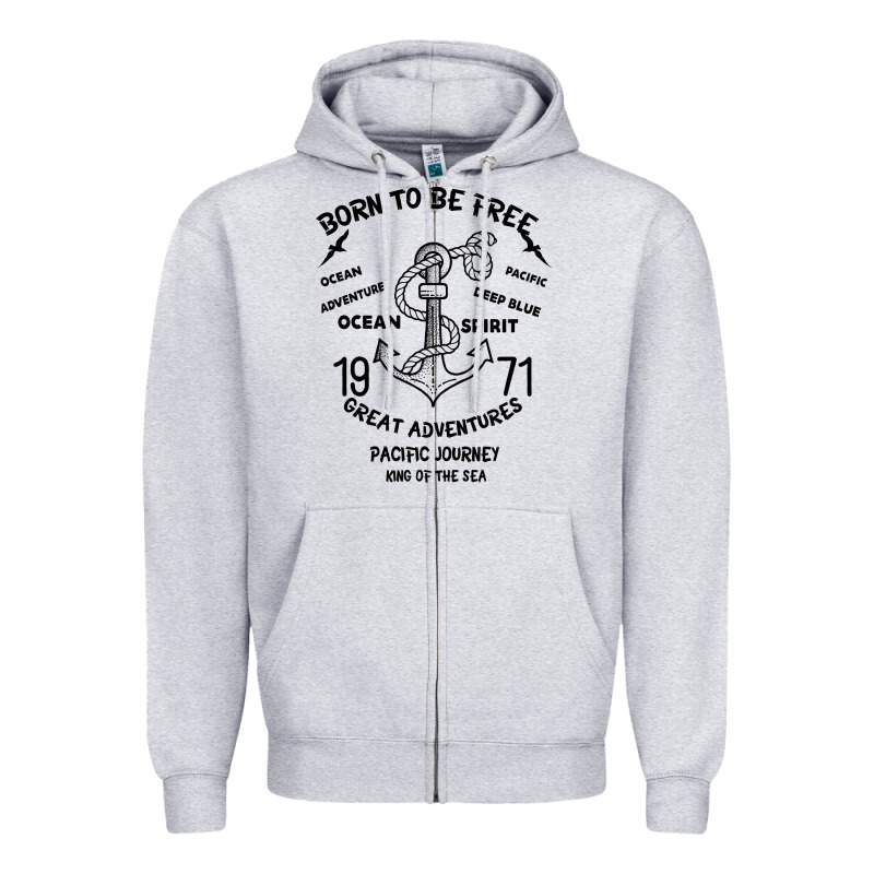 Born To Be Free Sea Zipper Hoodie by Bettercallsaul | Teevron