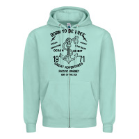 Seafoam Born To Be Free Sea Zipper Hoodie - Bettercallsaul