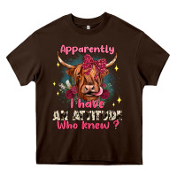 Chocolate Brown apparently i have an attitude who knew Heavy Core Tee - JahusDesignShop