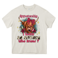 Cream apparently i have an attitude who knew Heavy Core Tee - JahusDesignShop