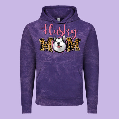 Husky Mom Vintage Hoodie Designed By Jasminsmagicworld