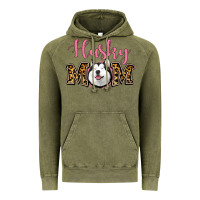Vintage Olive Husky Mom Vintage Hoodie - Jasminsmagicworld
