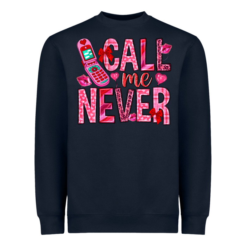 Call Me Never Heavyweight Sweatshirt by NancyCooperArtShop | Teevron