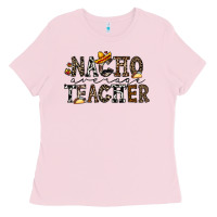 Bubblegum Pink nacho averange teacher Ladies Tee - CowhideDigitalArt