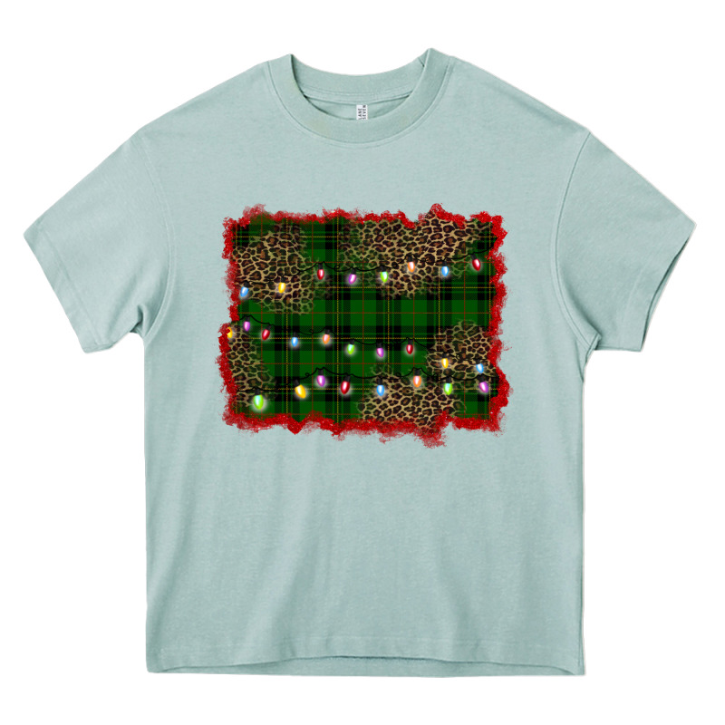Christmas Green Plaid Background Heavy Core Tee by BarkalooDesign | Teevron
