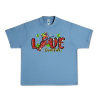 Pebble Blue mardi gras love crawfish Urban Heavy Tee - MaliasSmallBusiness
