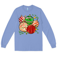 Colony Blue merry christmas tree ball Long Sleeve Tee - MaliasSmallBusiness