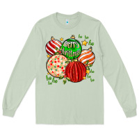 Matcha merry christmas tree ball Long Sleeve Tee - MaliasSmallBusiness